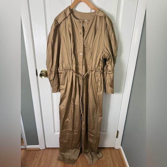 Farm Rio Brown Raglan Sleeve Jumpsuit XL - Picture 2 of 9